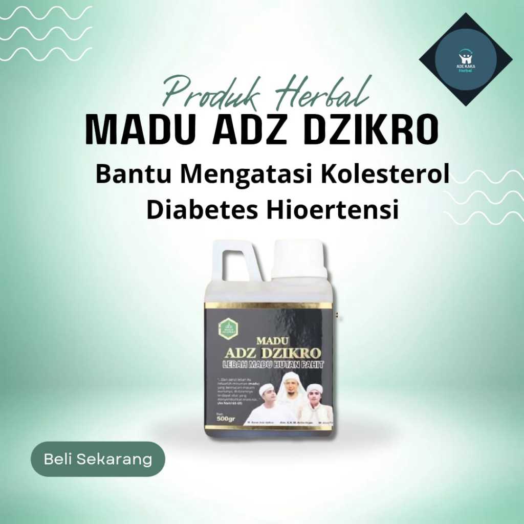 

Madu Hutan Pahit ADZ DZIKRO Membantu Mengatasi Hipertensi Diabetes dan Kolestrol - 500 ml Bandung