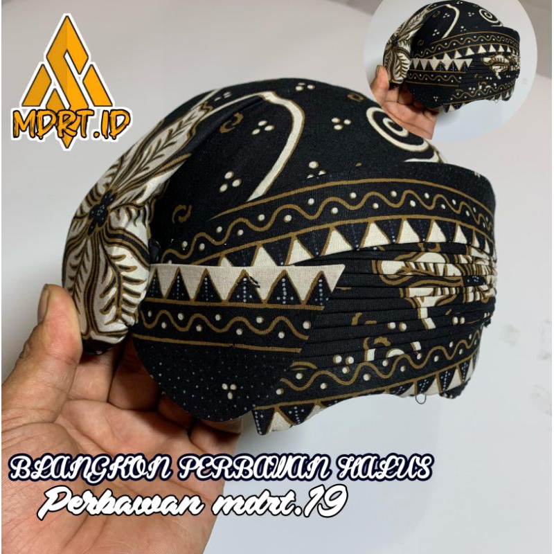 Blangkon solo perbawan motif