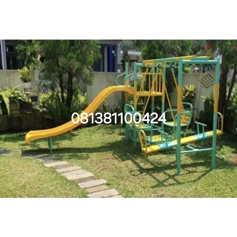 set perosotan ayunan jungkitan besi galvanis dgn ongkir pontianak
