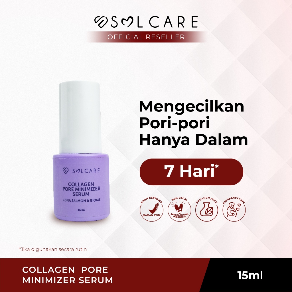 Solcare Collagen Pore Minimizer Serum – Serum Penghilang Bopeng