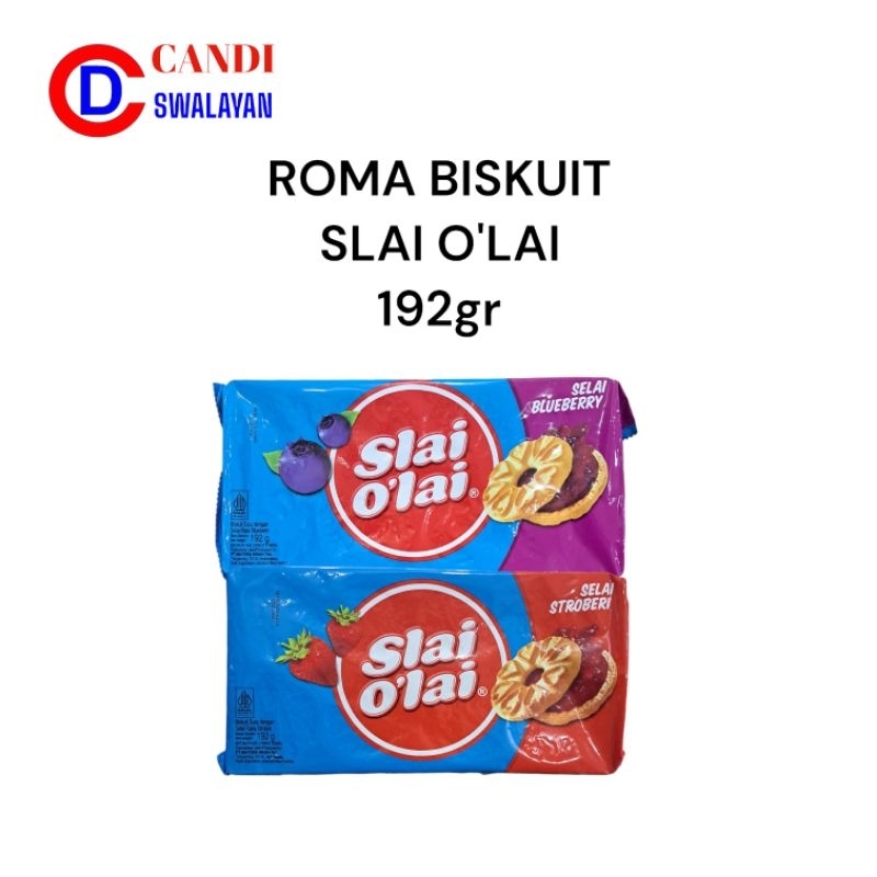 

Biskuit ROMA Slai O'lay 192g Nanas | Stroberri | Blueberry