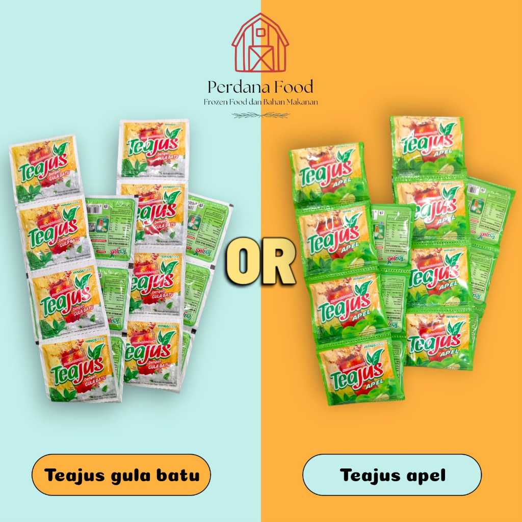 

TEAJUS GULA BATU 1 RENCENG ISI 10 SACHET/TEAJUS APEL 1 RENCENG ISI 10 SASHET