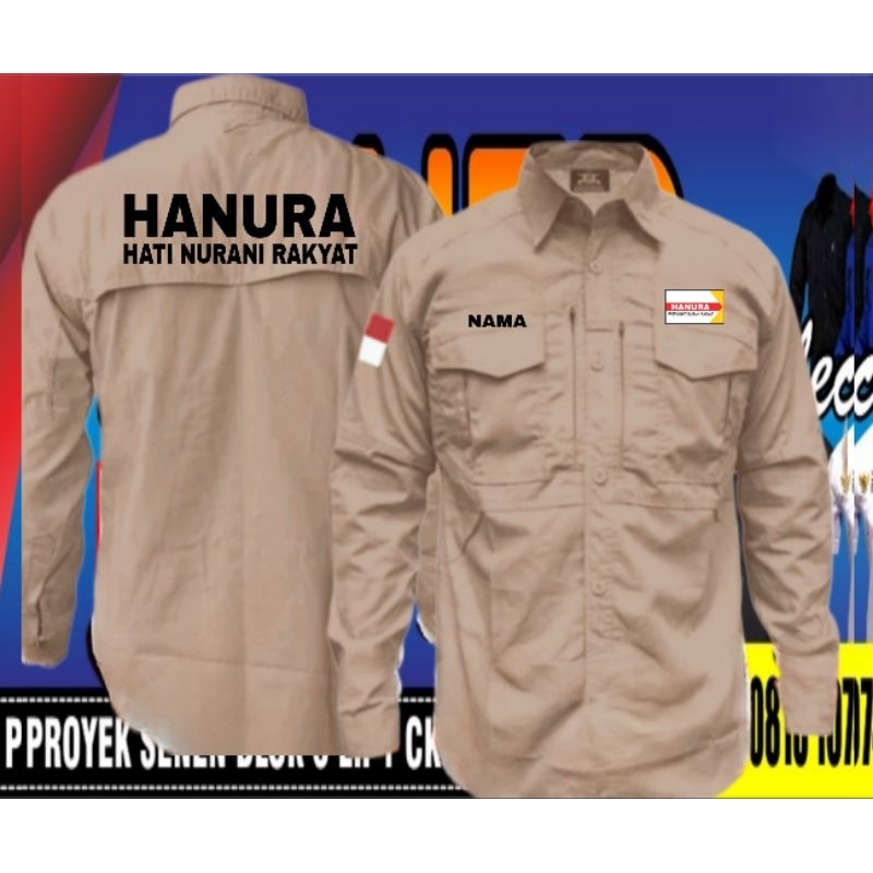 kemeja tactical partai Hanura baju tactical partai Hanura kemeja partai Hanura baju partai Hanura se