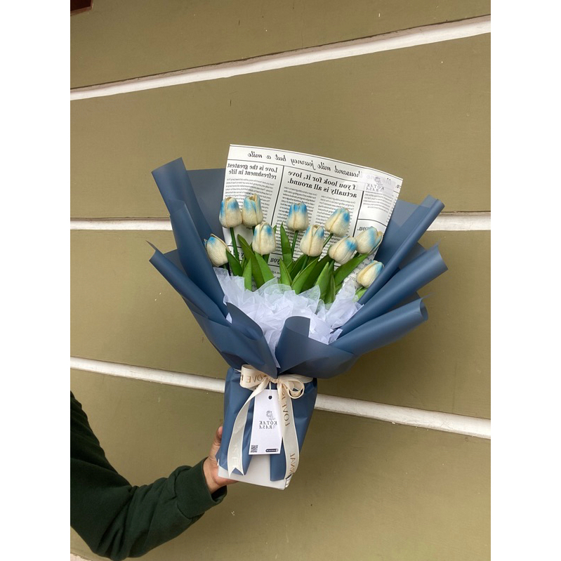 Buket Tulip Artificial | Buket Bunga Tulip | Tulip Artificial Bouquet