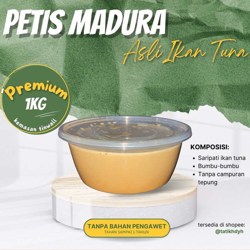 

Petis Madura asli Pamekasan 1kg Petis ikan tuna premium