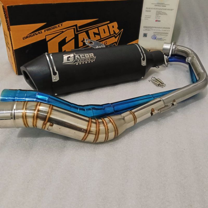 KNALPOT STANDAR RACING GACOR SUARA BAS EMPUK RAMAH LINGKUNGAN SUPRA GTR VIXION NEW SATRIA FU MEGAPRO