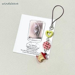 Gantungan Kunci Liontin Manik Mote Stroberi / Keyring Keychain Strawberry Charm / Phone Strap HP Gan