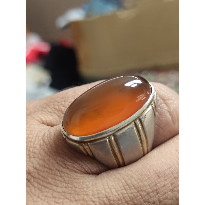 bacan obi giwang cetar ring perak