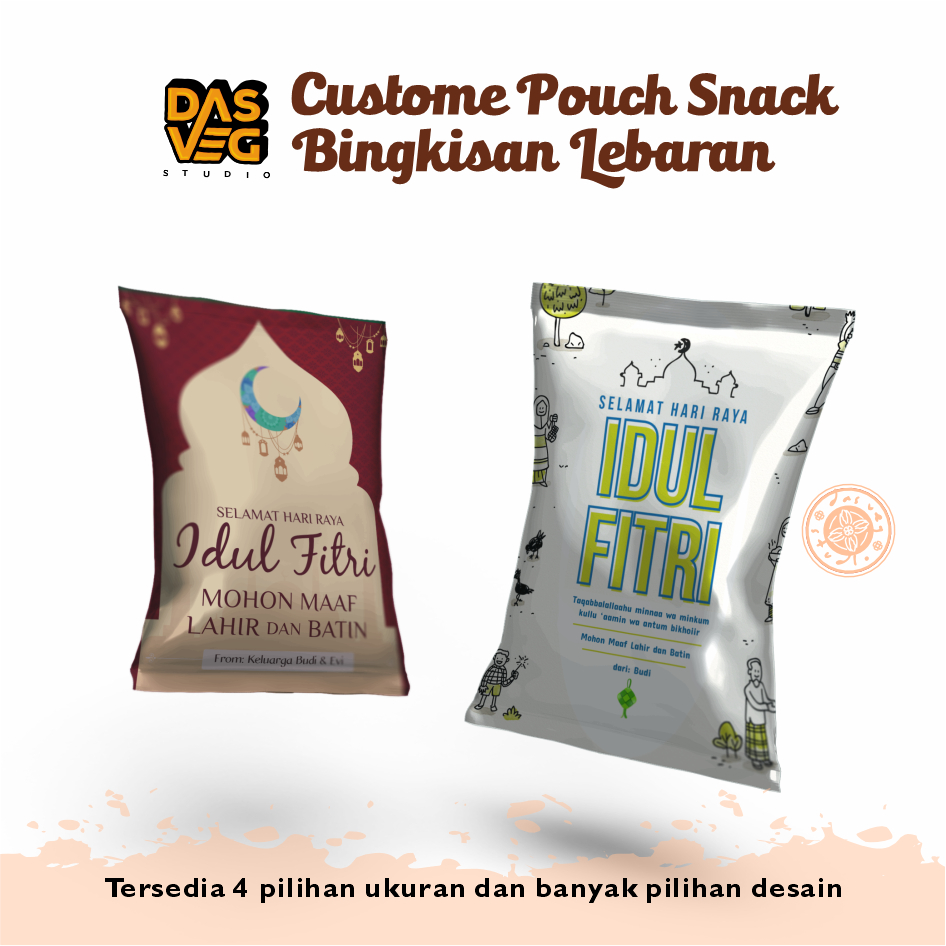 

Custome Pouch Snack | Bingkisan Lebaran