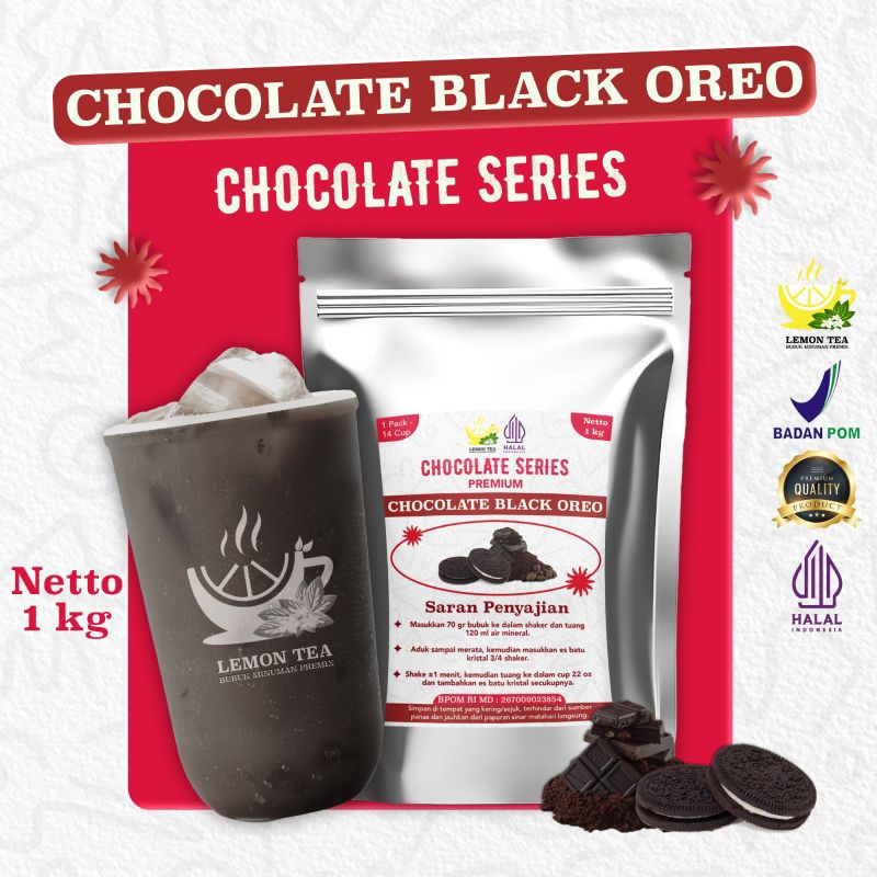 

chocolate blackoreo 1kg/minuman bubuk premium