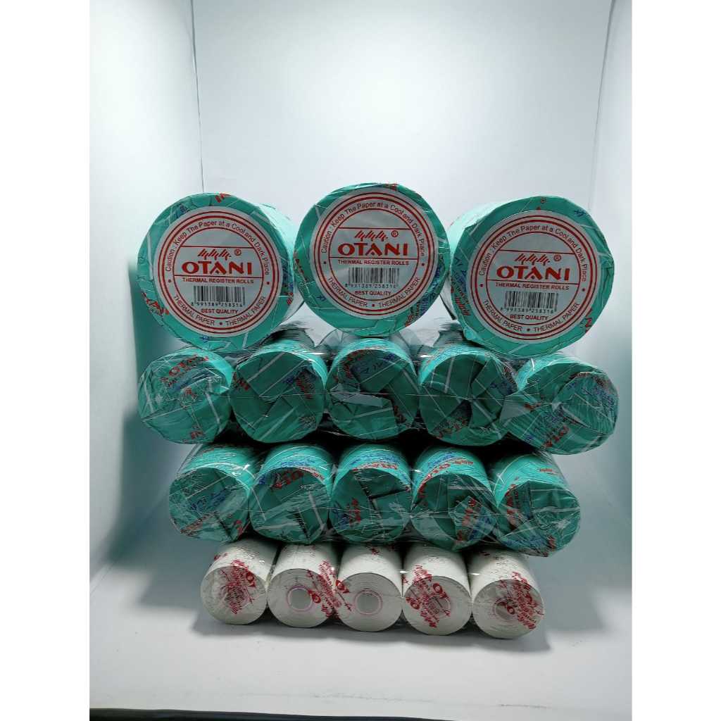 

OTANI Kertas Thermal (1Pack isi 10Roll) Kecuali 80x80 1Roll besar