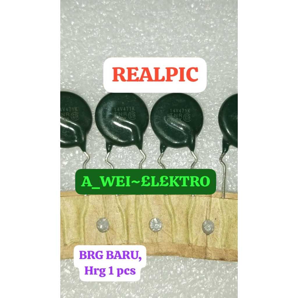 Hrg 1 pcs VARISTOR 471K 14V TNR METAL ORIGINAL 14v471K 14V471