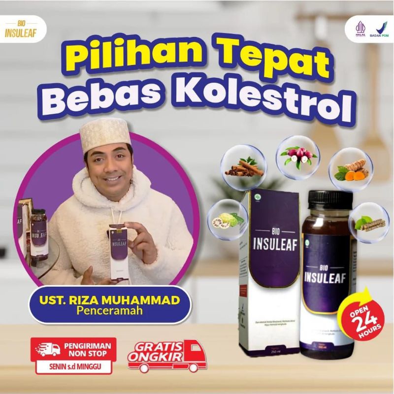 

BIO INSULEAF OBAT HERBAL ALAMI MENGATASI KOLESTEROL PAKET 2 BOTOL