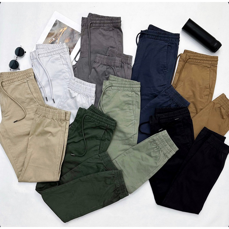 Celana Amazon Athletic Slim Jogger Pants (9 Colours)