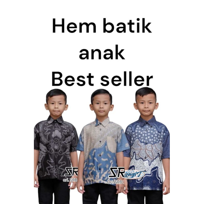 GROSIR BATIK ANAK PEKALONGAN (BISA COD) Baju Batik Anak Laki Laki Usia 1-12 Th / Umur 1-12 Tahun Ter