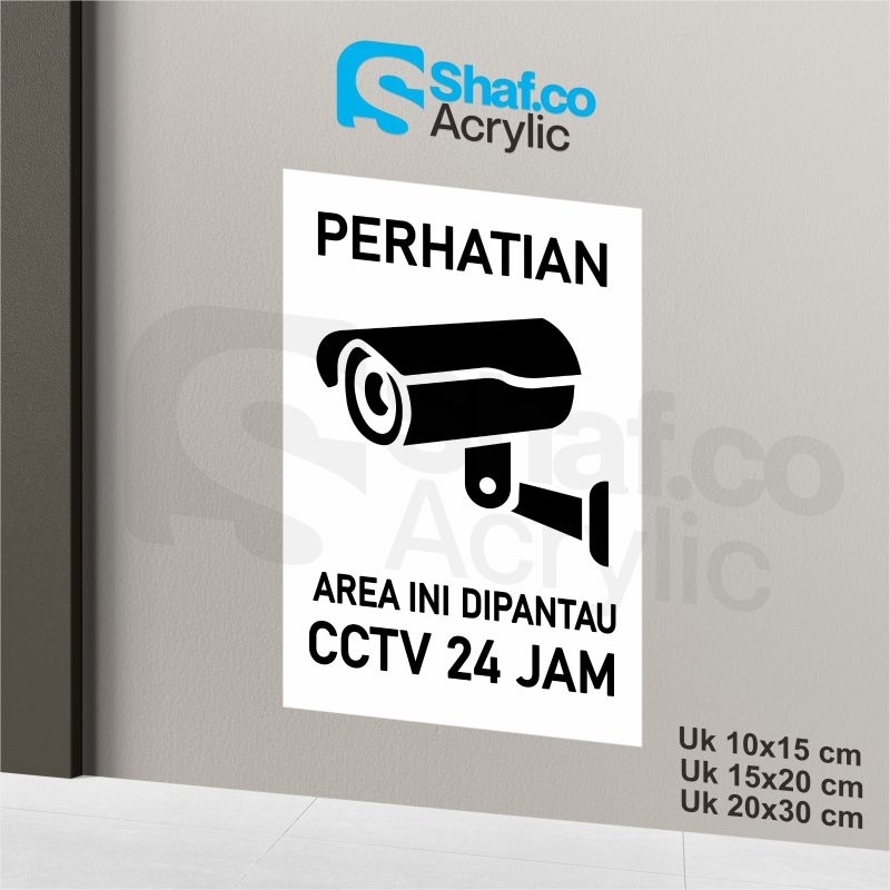 

STICKER PERHATIAN AREA INI DIPANTAU CCTV 24 JAM // STIKER CCTV // RAMBU-RAMBU