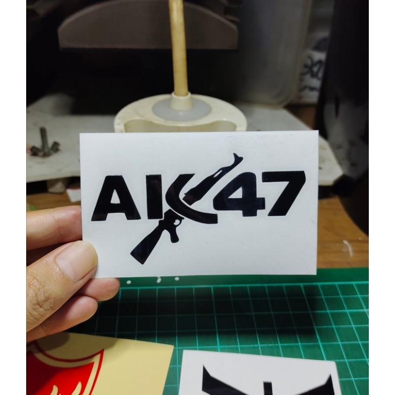 

stiker ak47 custom cutting stiker murah
