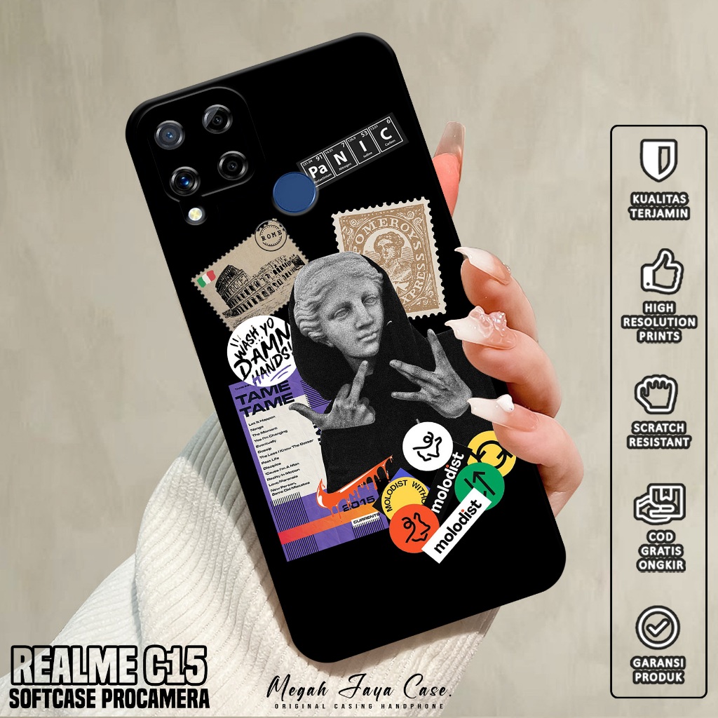 Case REALME C15 - Softcase Hp REALME C15 Motif Estetik - Silikon Hp REALME C15 - Kondom Hp REALME C1