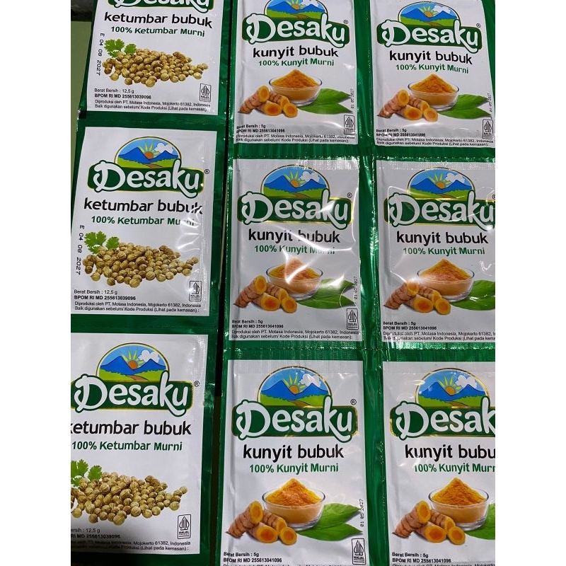 

1 Renteng Desaku Kunyit Bubuk & Ketumbar Bubuk