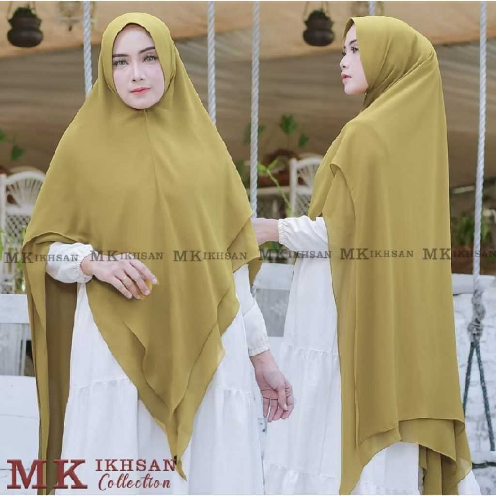 Hijab khimar syar'i jumbo xxxl ceruty babydol premium 2 layer pet antem, jilbab 2 layer syar'i  jumb