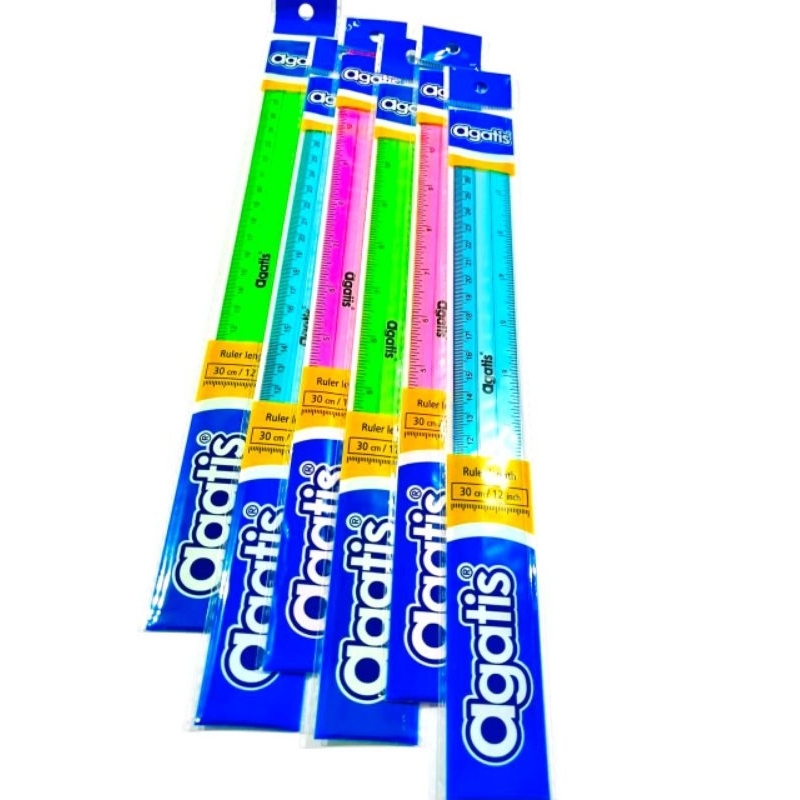 

GARISAN/PENGGARIS 30 CM AGATIS WARNA