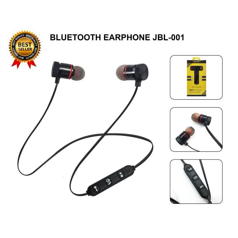 HANDSFREE SPORT BLUETOOTH JBL-001(PLUS KABEL CHARGER)*