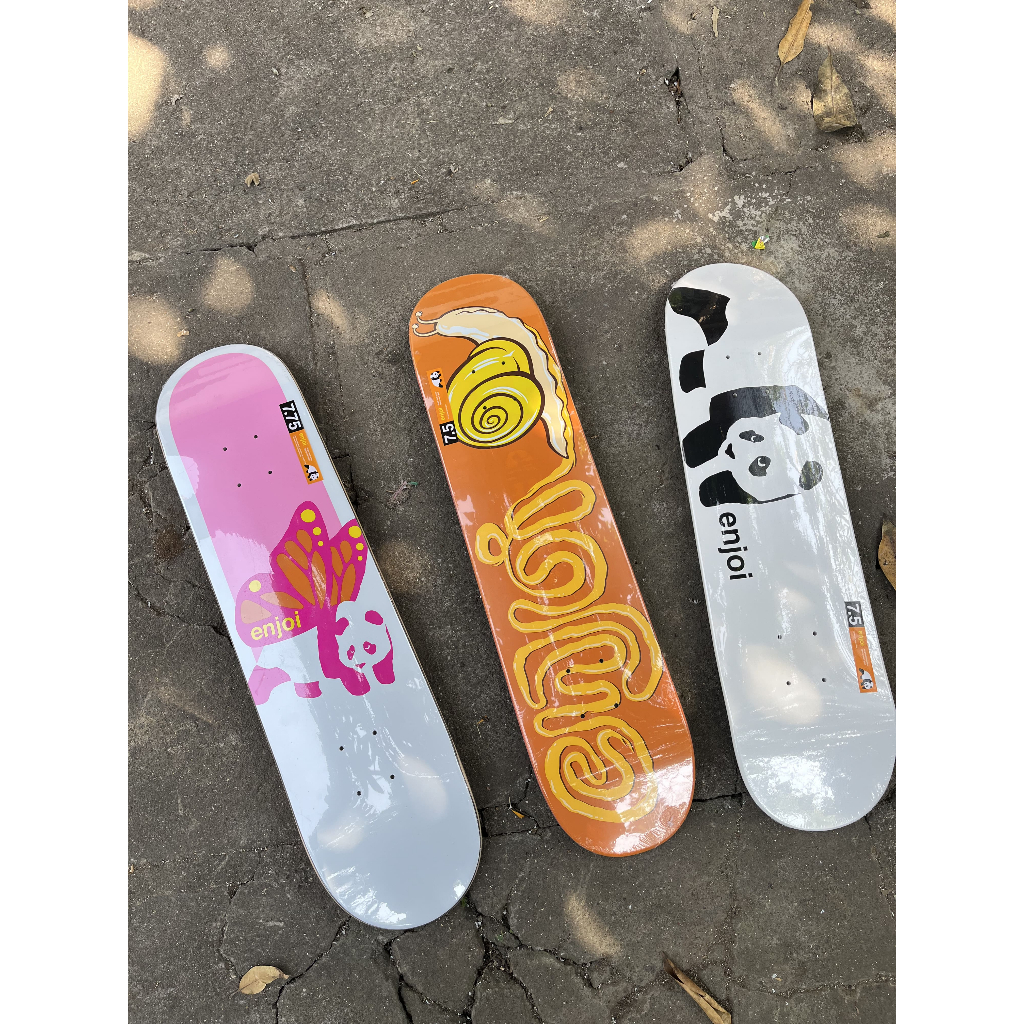 Enjoi Skateboard Deck ukuran 7.5" dan 7.75". Deck Skateboard. Deck Skateboard Impor. Papan Skateboar
