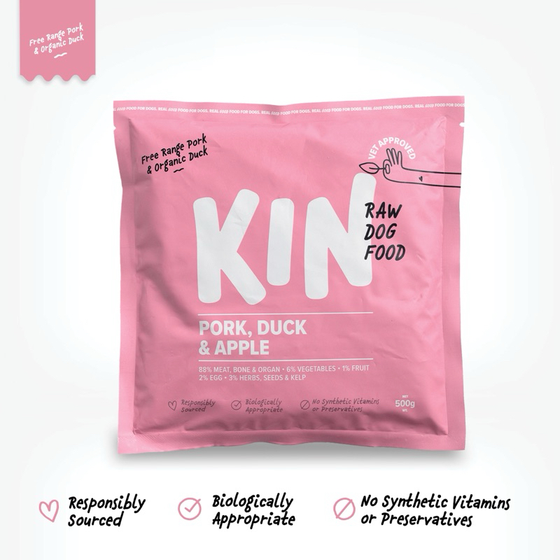 

Pork, Duck & Apple (Organic) 500g