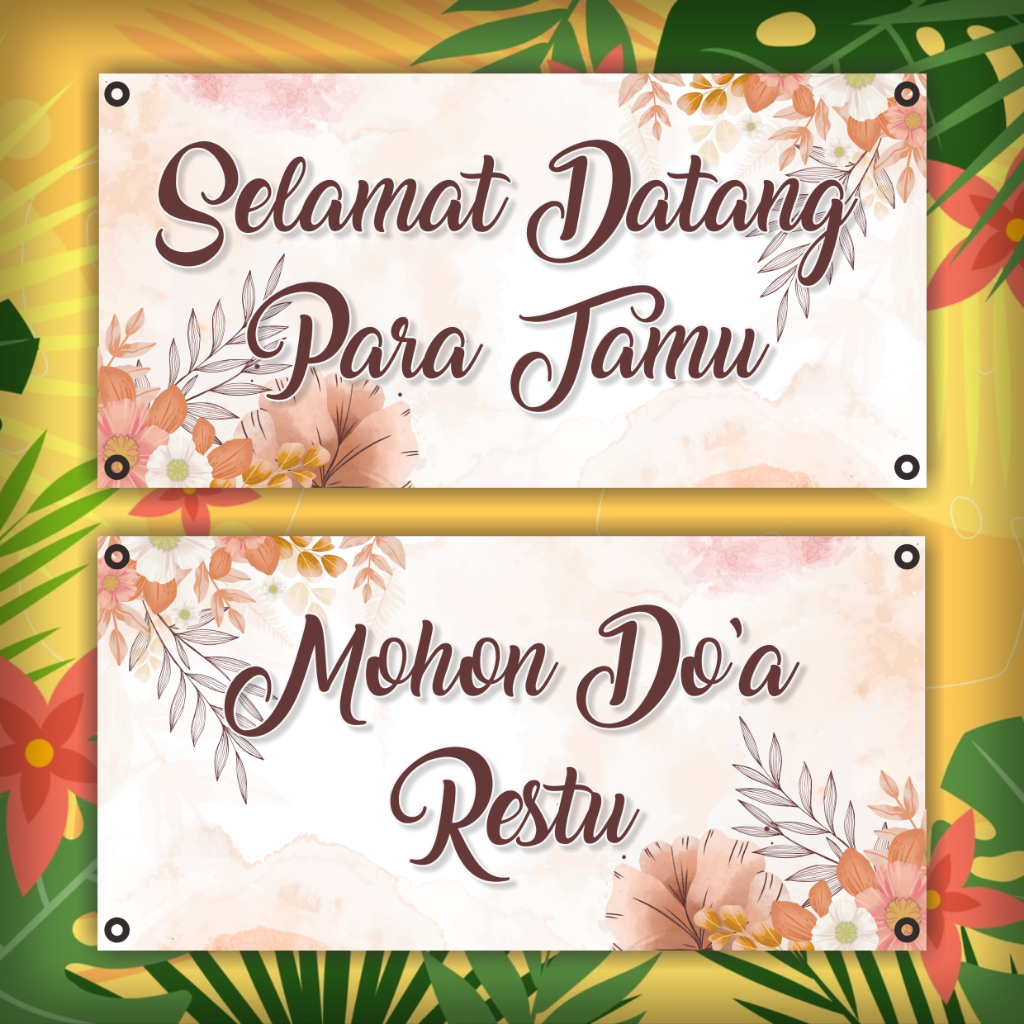 BANNER SELAMAT DATANG WEDDING / KHITAN