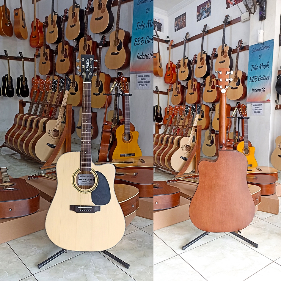 AKUSTIK ELEKTRIK ORIGINAL GITAR BRAND LOKAL ORIGINAL GITAR KRATON GITAR JUMBO