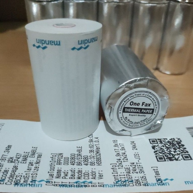 

Serbu Obral Kertas Kasir Thermal Roll Edc Logo 58x4 Coreless paket 1 pcs