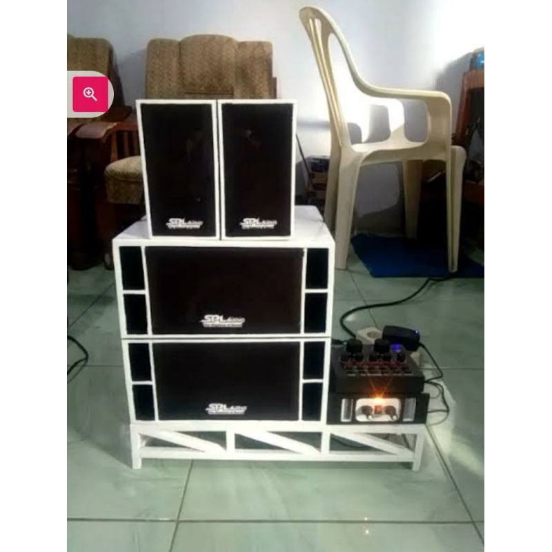 miniatur sound sistem satu set siap bunyi box spl audio