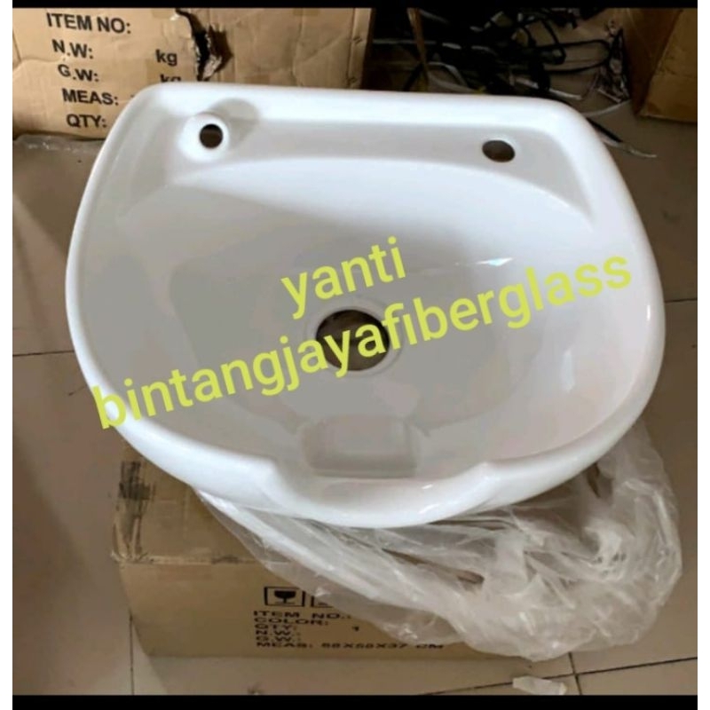 wasbak keramik/wasbak fiber ,wasbak cuci rambut murah