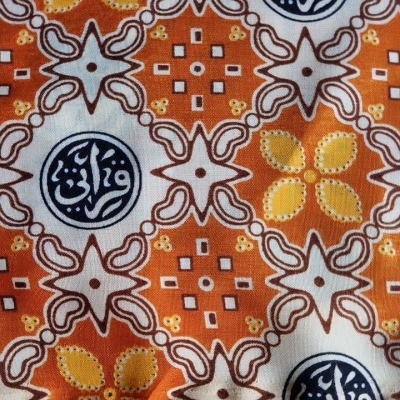 Kain batik qiroati oren 5 meter