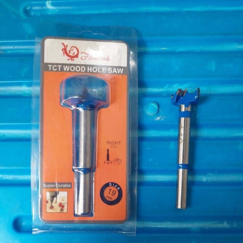 MATA BOR HOLE SAW KAYU MATA BOR ENGSEL SENDOK MATA BOR LUBANG KUNCI LACI 19mm
