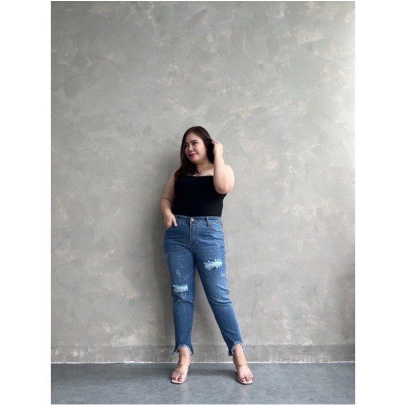 JEANS JUMBO WANITA BIGSIZE SIZE 42