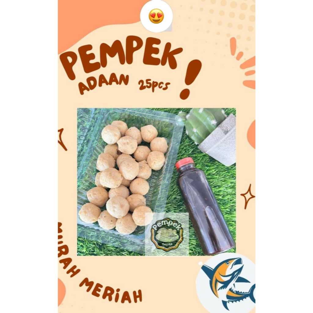 

Pempek Adaan isi 25 + Cuka 250ml Pempek Oma66 Premium Khas Palembang Ikan Tenggiri Segar + Cuko Pempek