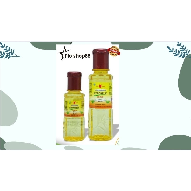 A - MINYAK SEREH CITRONELLA / MINYAK SEREH SITRONELA / MINYAK SEREH 30ML / MINYAK SEREH 60ML