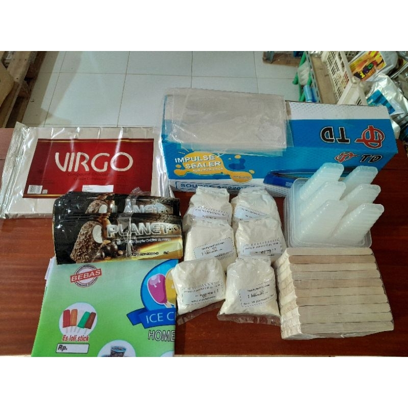 

Paket Coba Coba Es Maknum Kw + Mesin Press