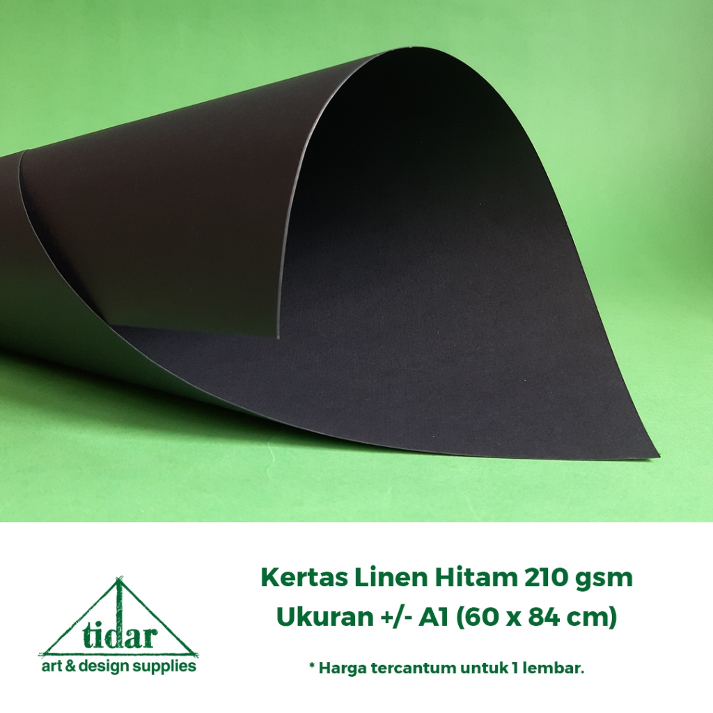 

Kertas Linen Hitam 210 gsm A1 (60 x 84 CM) - Karton Tekstur Tebal Cover (Jasa Kirim Reguler)
