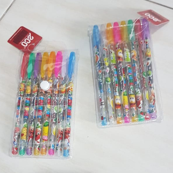 

1 PAK ISI 8 PULPEN BULPEN GEL 8 WARNA MURAH