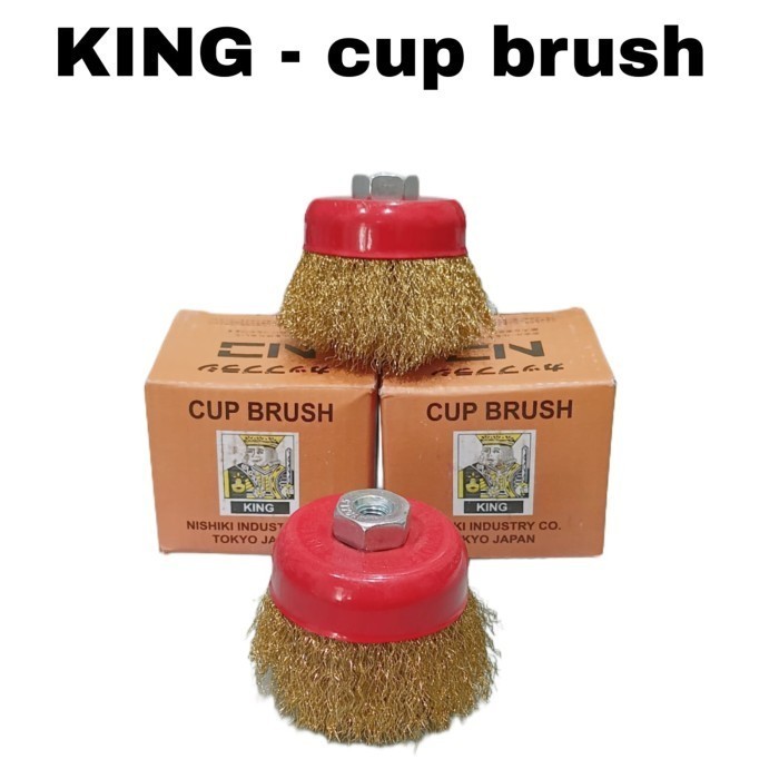 Sikat kawat mangkok / Sikat kawat kuningan / Sikat mangkok murah