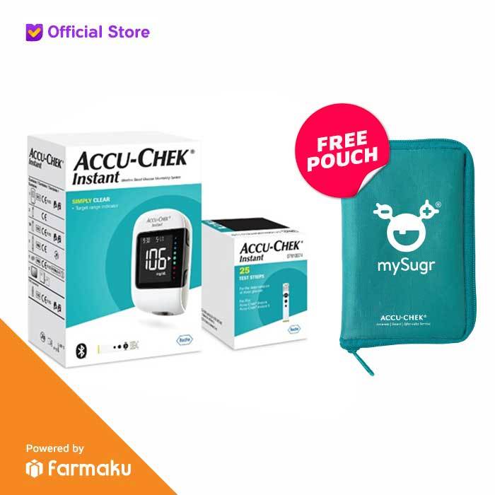 Accu-Chek Instant Paket Alat Cek Tes Gula Darah (Alat, Strip, Lancet) - Variasi