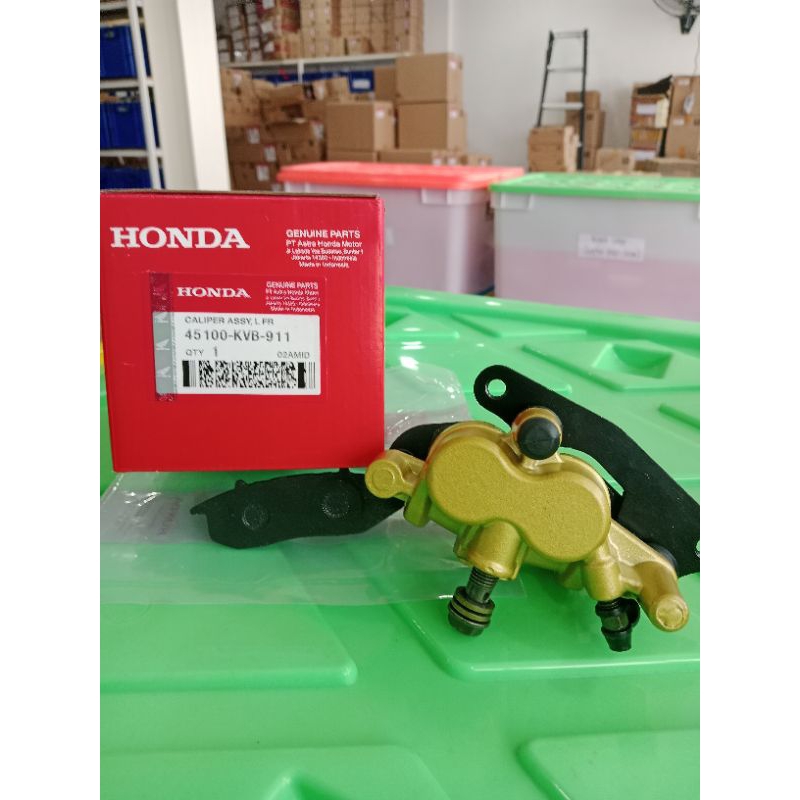 Kaliper Cakram Bawah ( HONDA) Vario 110 Old Karbu 2 Piston pala babi (45100-KVB-911)