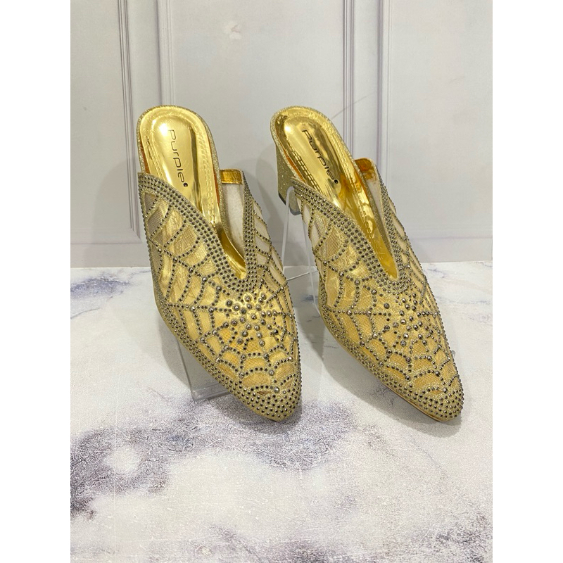 SENDAL WANITA,  SENDAL, HEELS WANITA, SENDAL PESTA, HEELS PESTA,  PENGANTEN HELLS HAK KACA WANITA IM