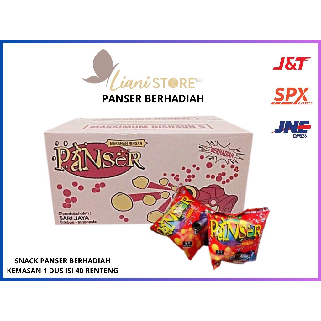 Snack Panser Berhadiah 1Dus isi 40 bungkus