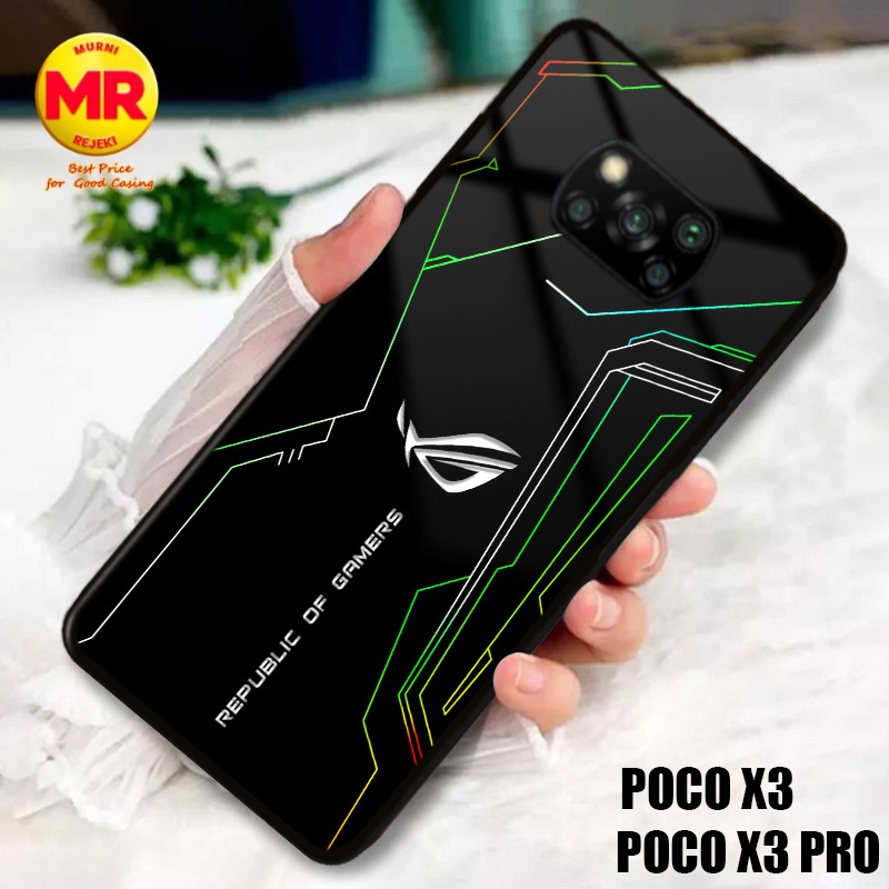 Casing Poco X3 Rog Terbaru Case Poco X3 Pro Terlaris Termurah Casing Hardcase Softcase Premium Glosy