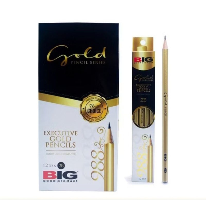 

PENSIL 2B GOLD BIG / 2B EXECUTIVE GOLD PENCILS (PAK)