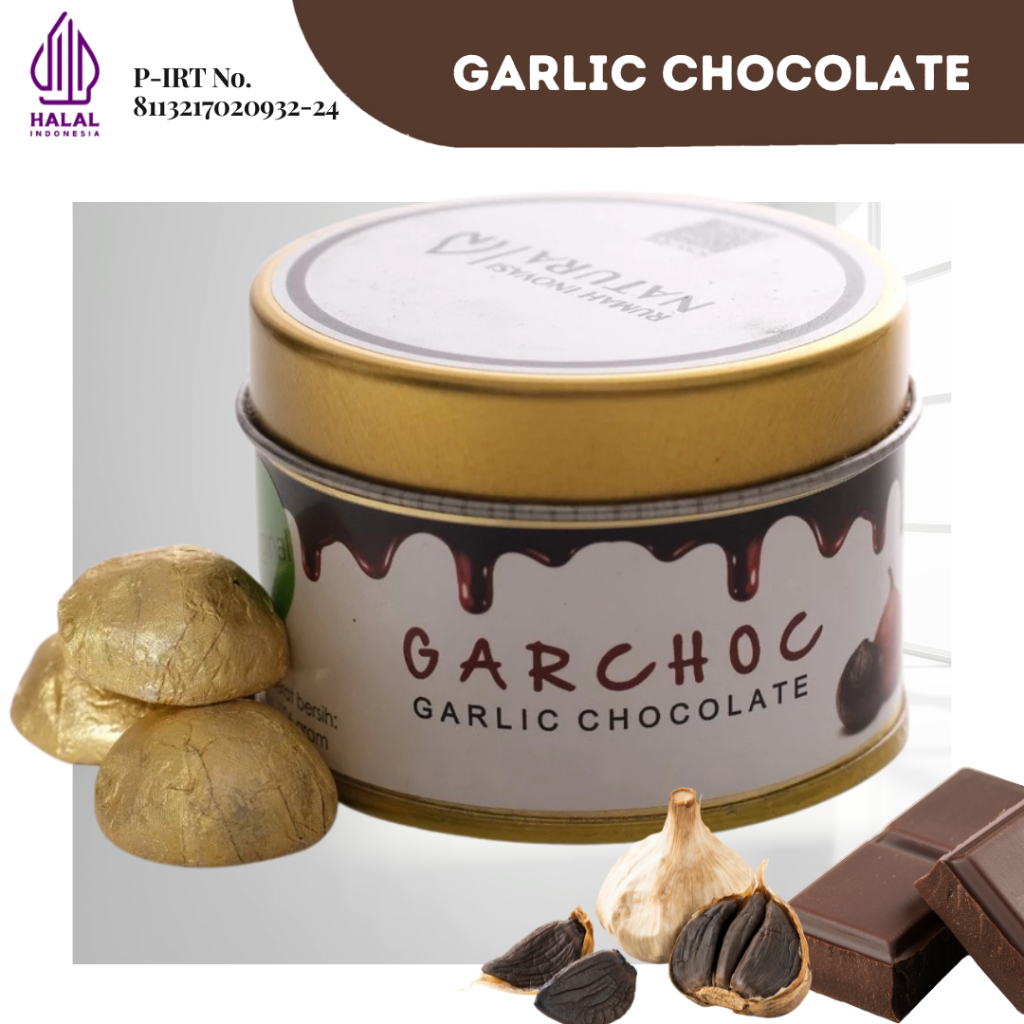

Garchoc Garlic Chocolate Fermented Garlic Coklat Hasil Riset Sekolah Farmasi ITB