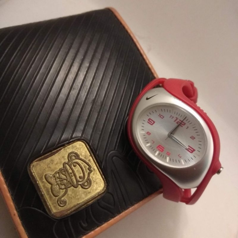 Jam tangan original Nike Triax Blaze watch red silver